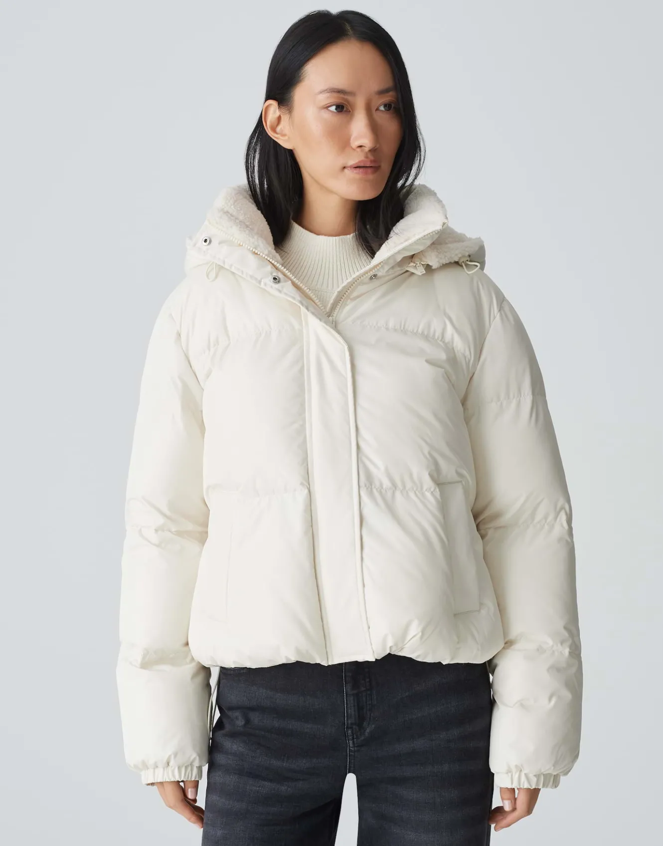 steppjacke_haide_wei_online_bestellen_1.webp OPUS Steppjacke Haide Weiß Online Bestellen^Damen Jacken / Mäntel