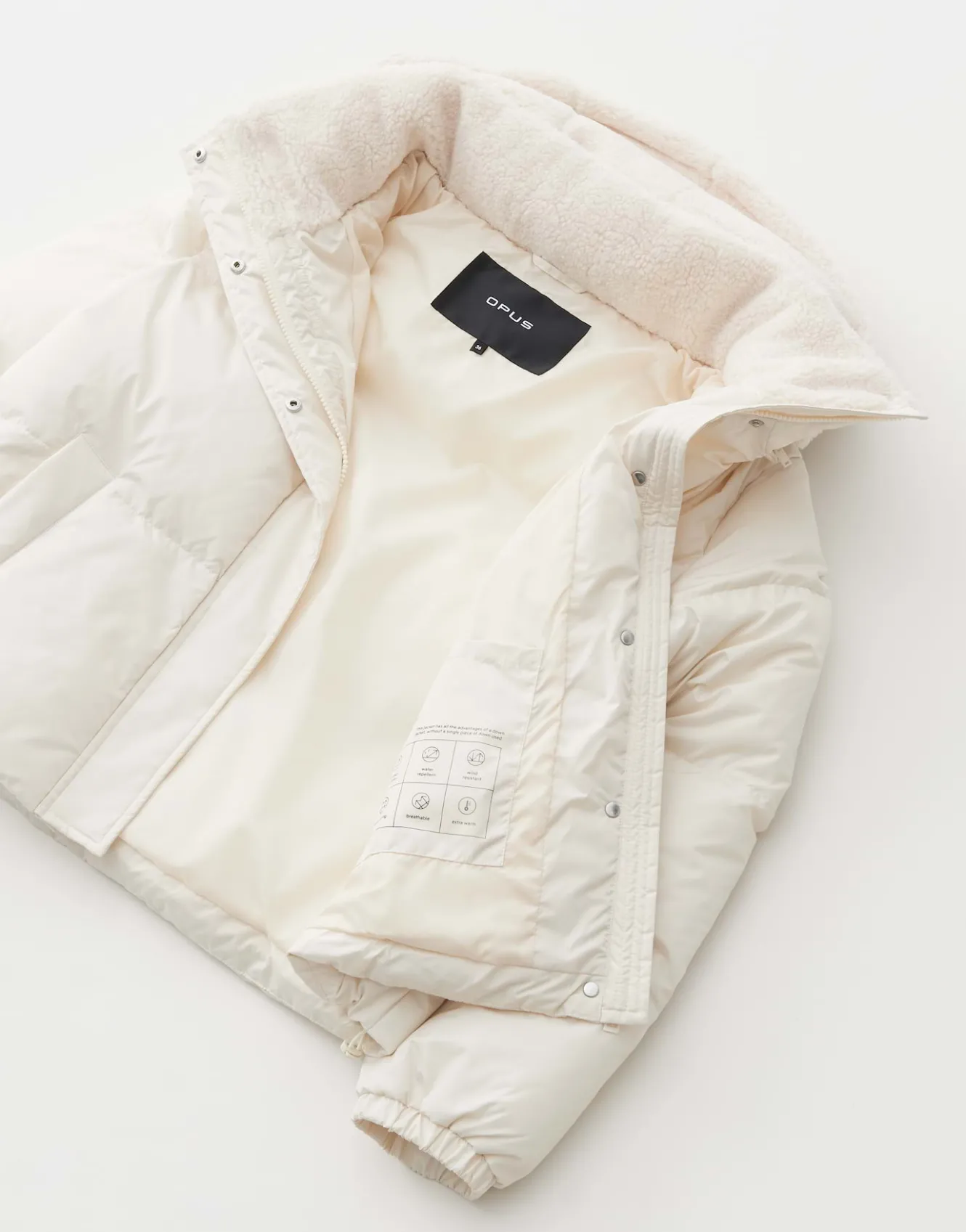 steppjacke_haide_wei_online_bestellen_8.webp OPUS Steppjacke Haide Weiß Online Bestellen^Damen Jacken / Mäntel