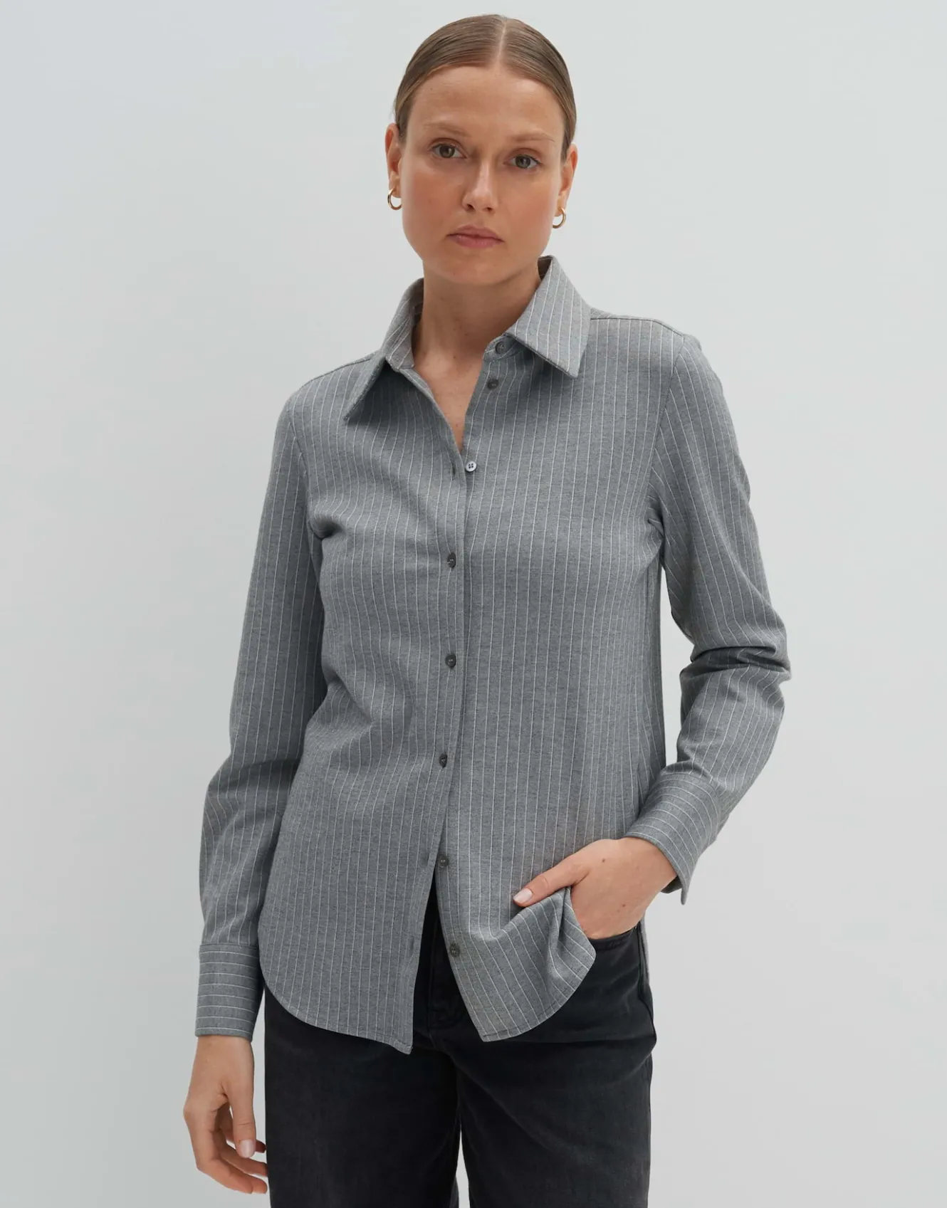 streifenbluse_zmarta_grau_online_bestellen_1.webp OPUS Streifenbluse Zmarta Grau Online Bestellen^Damen Blusen