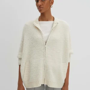 OPUS Strickjacke Touclee Detail Weiß Online Bestellen^Damen Strick