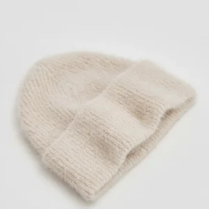 OPUS Strickmütze Beky Fluffy Beige Online Bestellen^Damen Accessoires