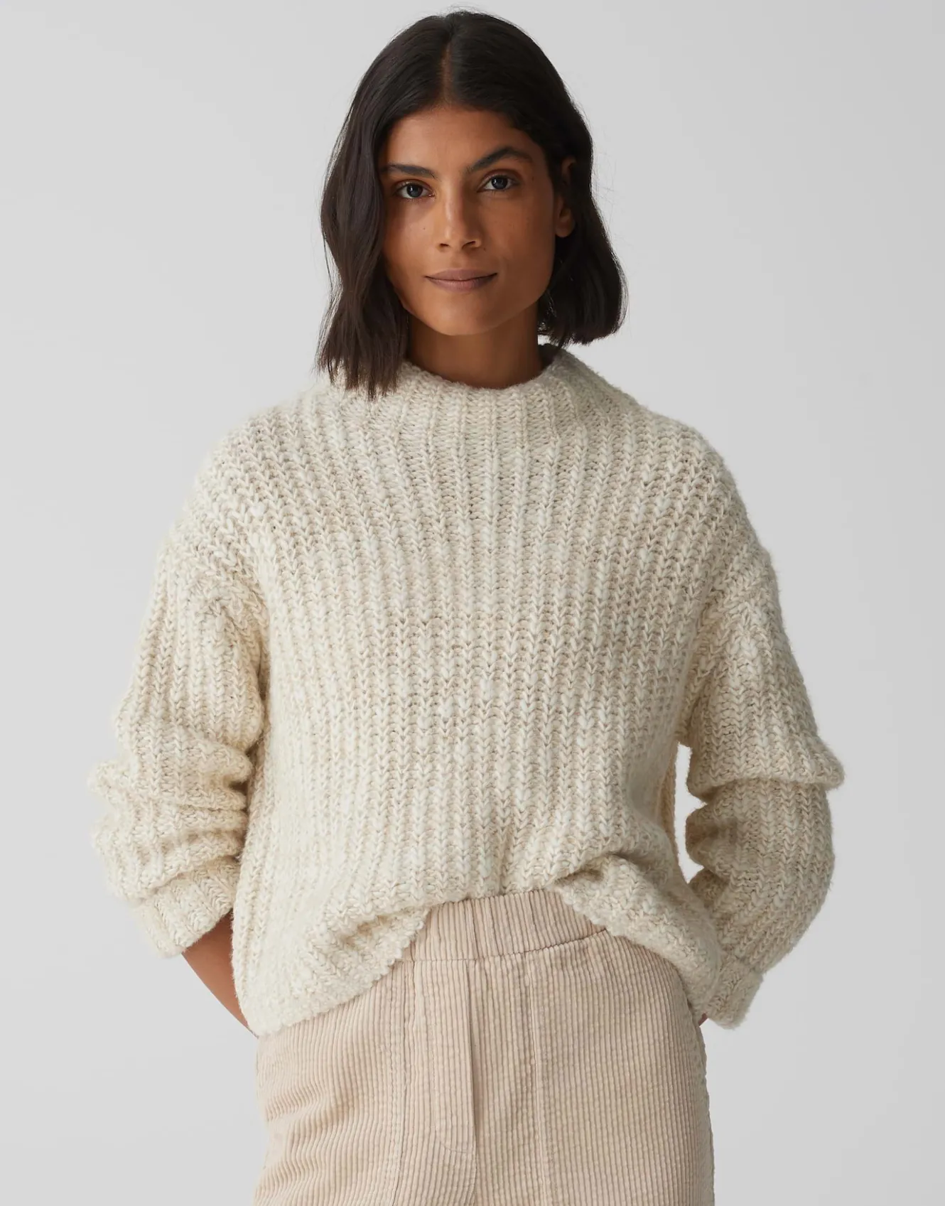 strickpullover_perke_beige_online_bestellen_1.webp OPUS Strickpullover Perke Beige Online Bestellen^Damen Strick