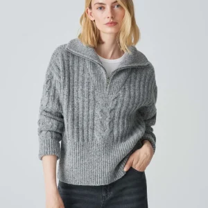 OPUS Strickpullover Popfy Grau Online Bestellen^Damen Strick