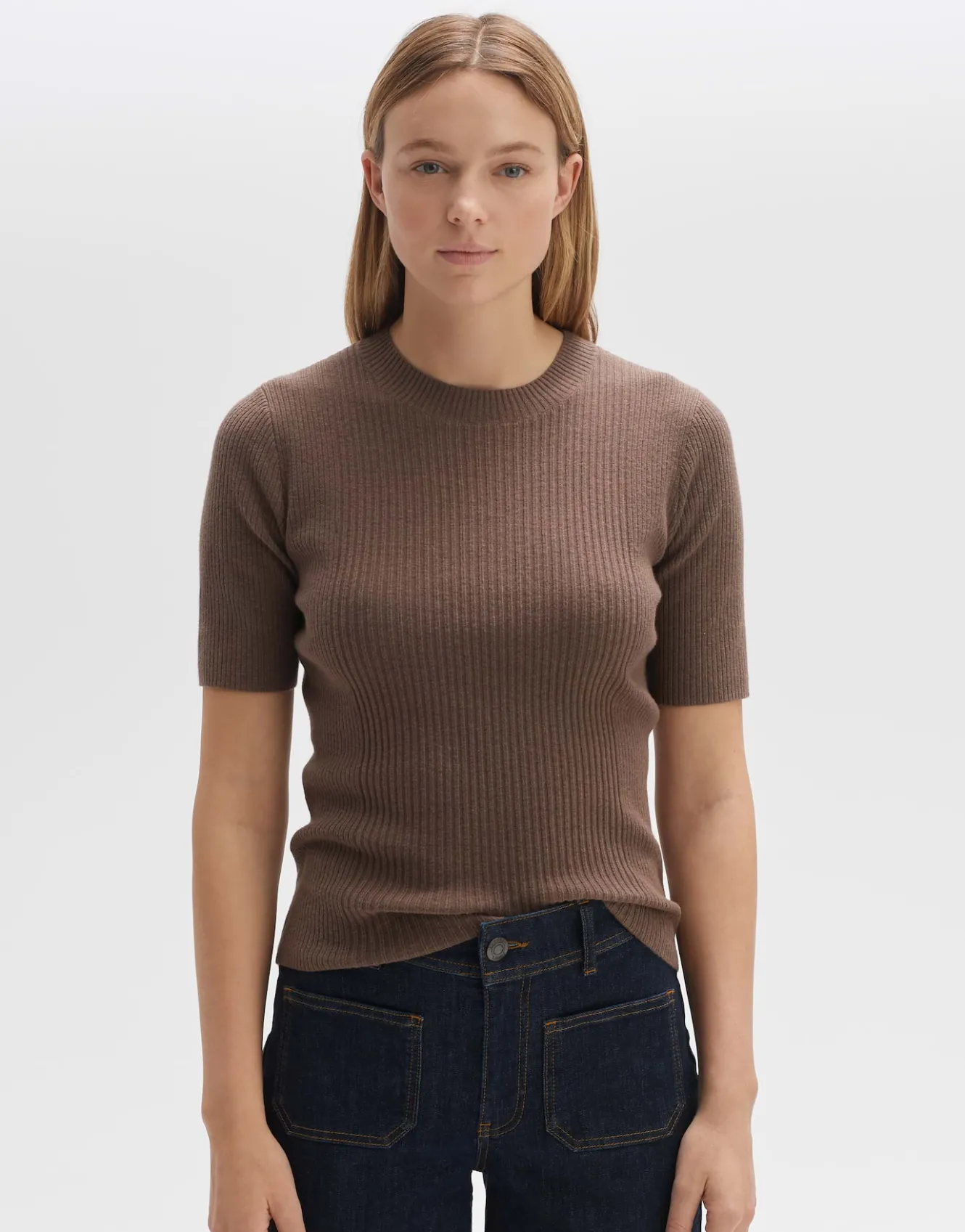 strickpullover_prika_braun_online_bestellen_1.webp OPUS Strickpullover Prika Braun Online Bestellen^Damen Strick