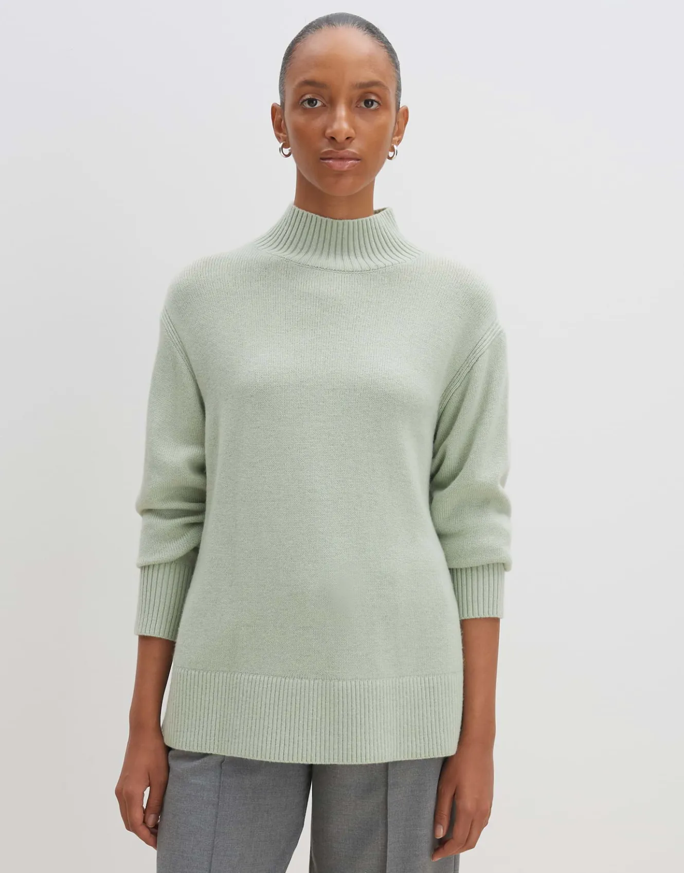 strickpullover_tahila_grn_online_bestellen_1.webp OPUS Strickpullover Tahila Grün Online Bestellen^Damen Strick