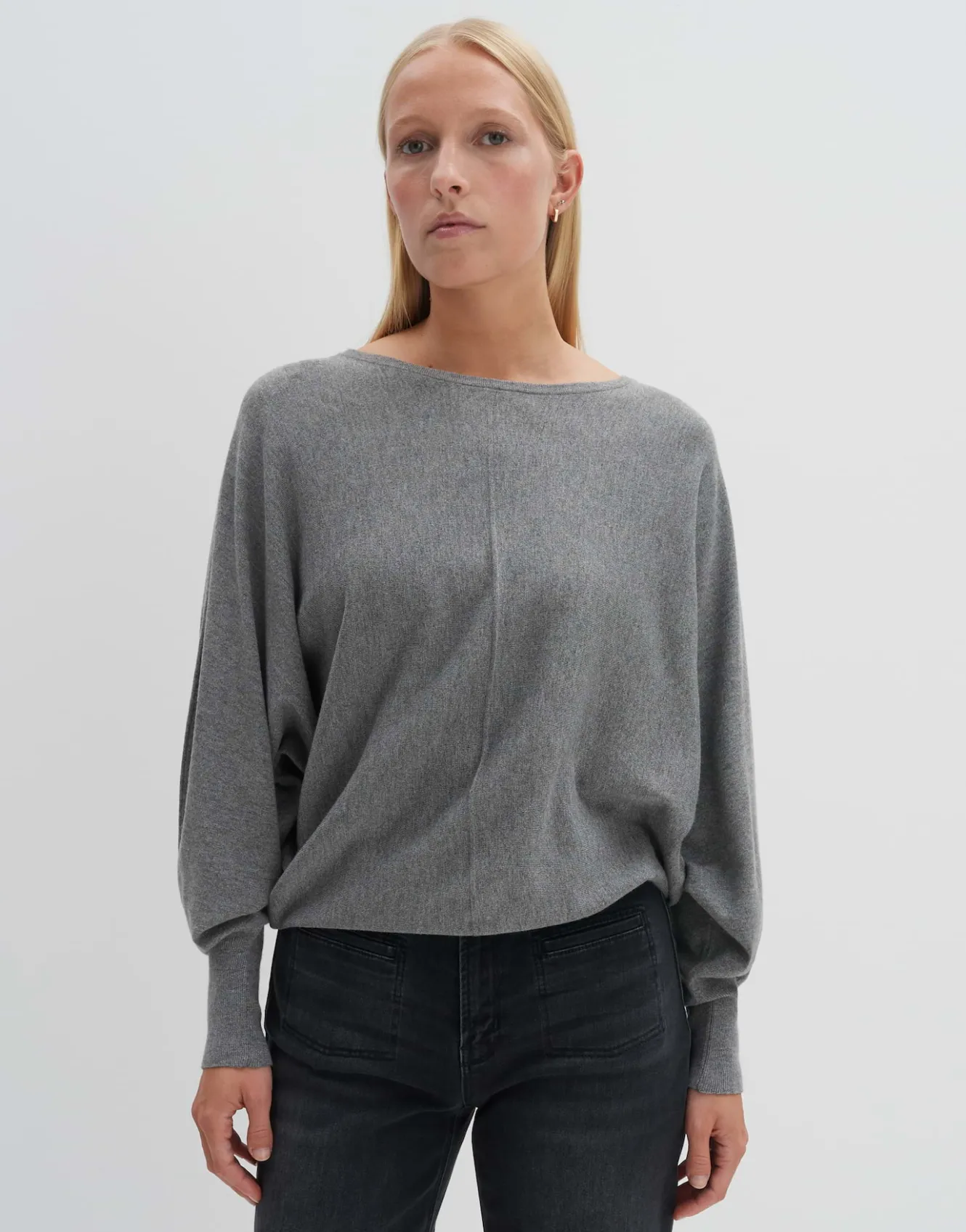 strickpullover_taliya_line_grau_online_bestellen_1.webp OPUS Strickpullover Taliya Line Grau Online Bestellen^Damen Strick