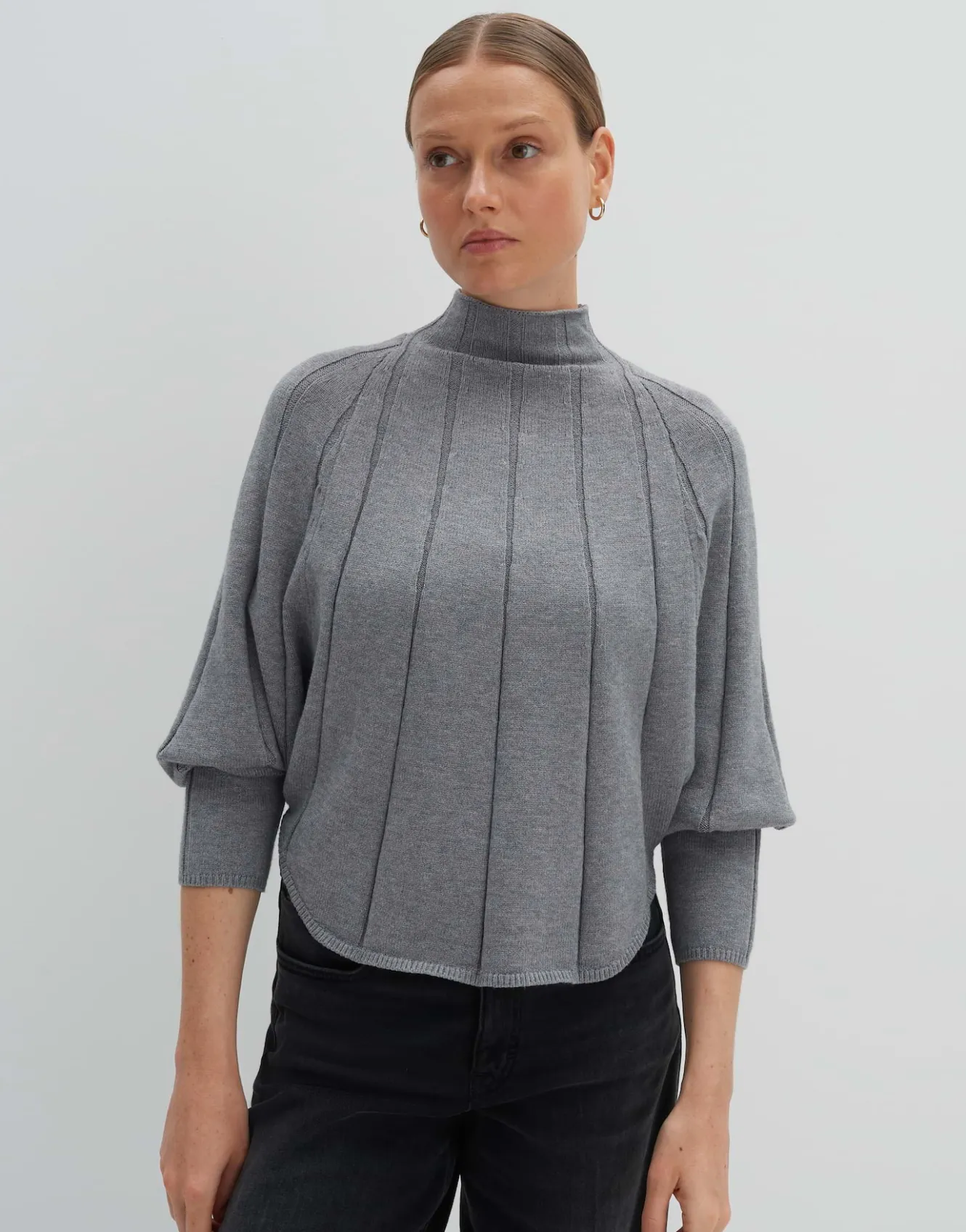 strickpullover_tanima_grau_online_bestellen_1.webp OPUS Strickpullover Tanima Grau Online Bestellen^Damen Strick