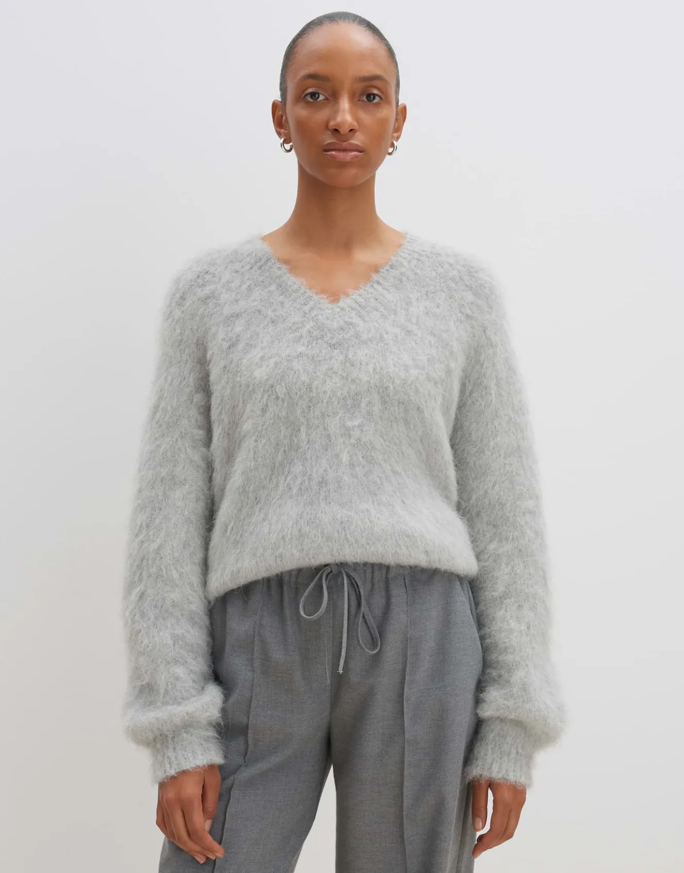 strickpullover_tanyara_grau_online_bestellen_1.webp OPUS Strickpullover Tanyara Grau Online Bestellen^Damen Strick