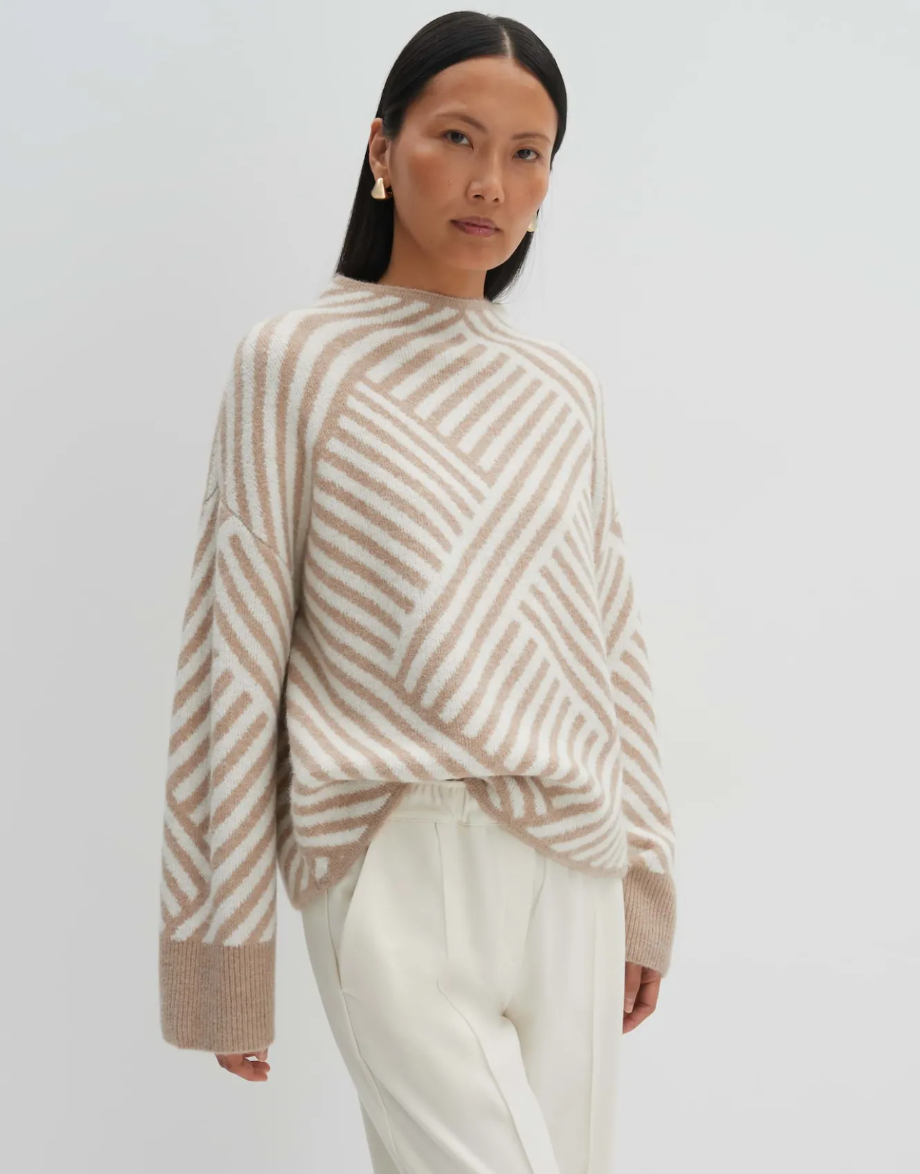 strickpullover_tonica_beige_online_bestellen_1.webp OPUS Strickpullover Tonica Beige Online Bestellen^Damen Strick