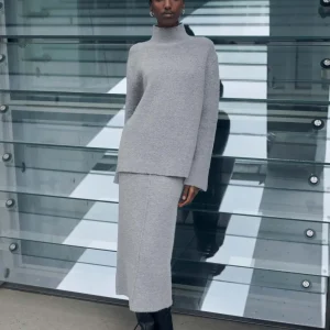 OPUS Strickrock Onitti Grau Online Bestellen^Damen Röcke