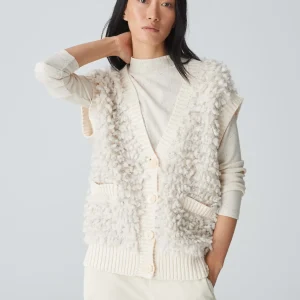 OPUS Strickweste Deluda Weiß Online Bestellen^Damen Strick | Blazer / Westen
