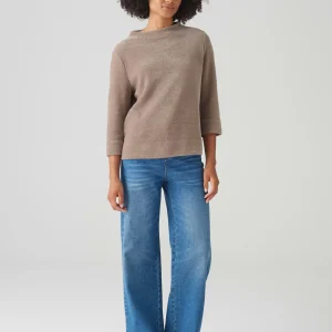 OPUS Sweater Gelvet Braun Online Bestellen^Damen Sweat
