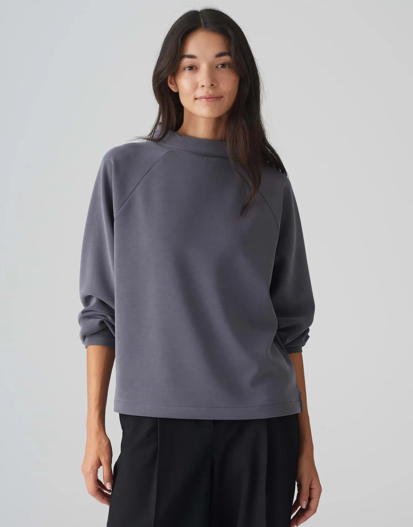 sweater_gudie_grau_online_bestellen_1.webp OPUS Sweater Gudie Grau Online Bestellen^Damen Sweat