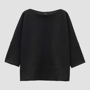 OPUS Sweater Ushiny Detail Schwarz Online Bestellen^Damen Sweat
