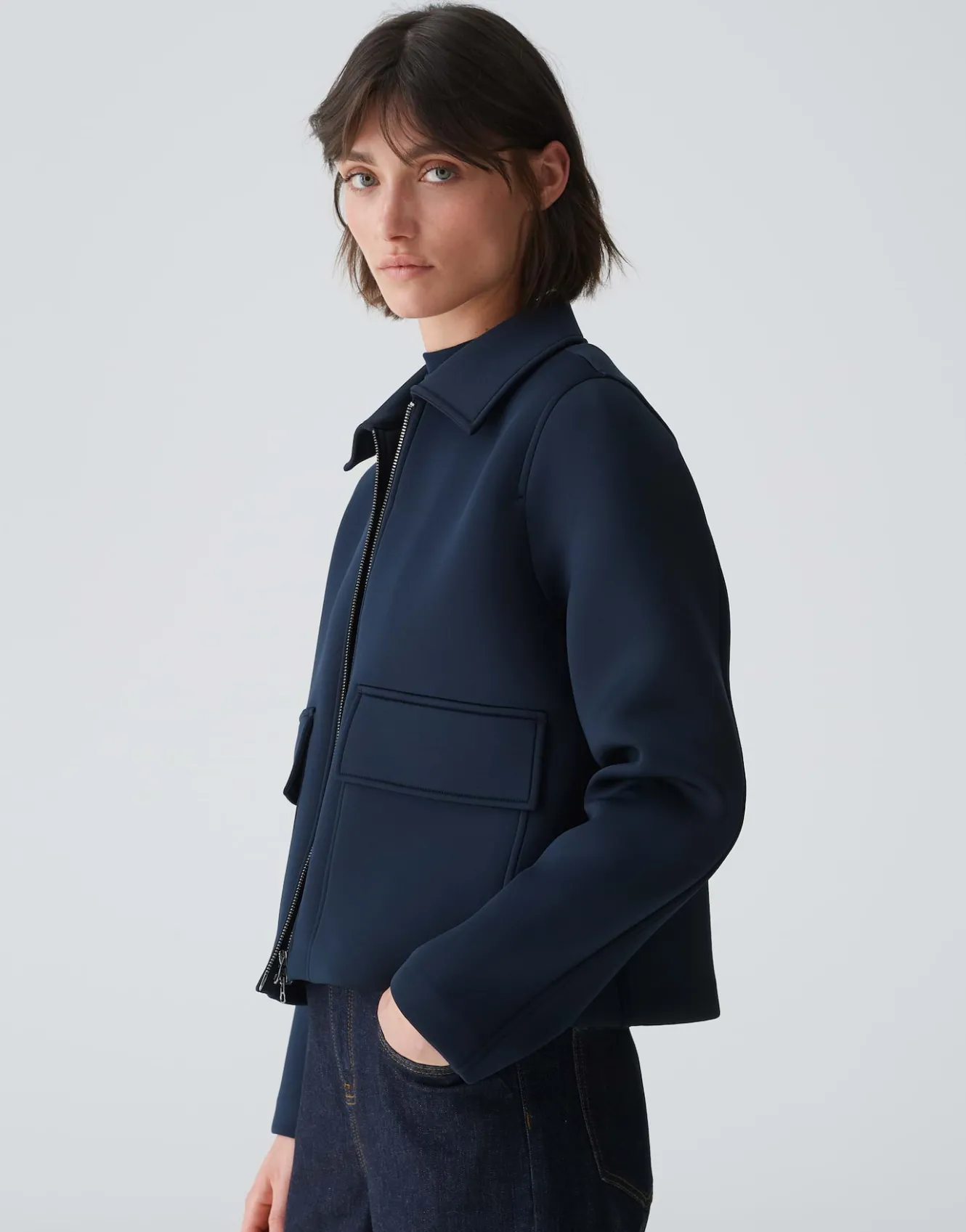 sweatjacke_gidal_blau_online_bestellen_3.webp OPUS Sweatjacke Gidal Blau Online Bestellen^Damen Sweat