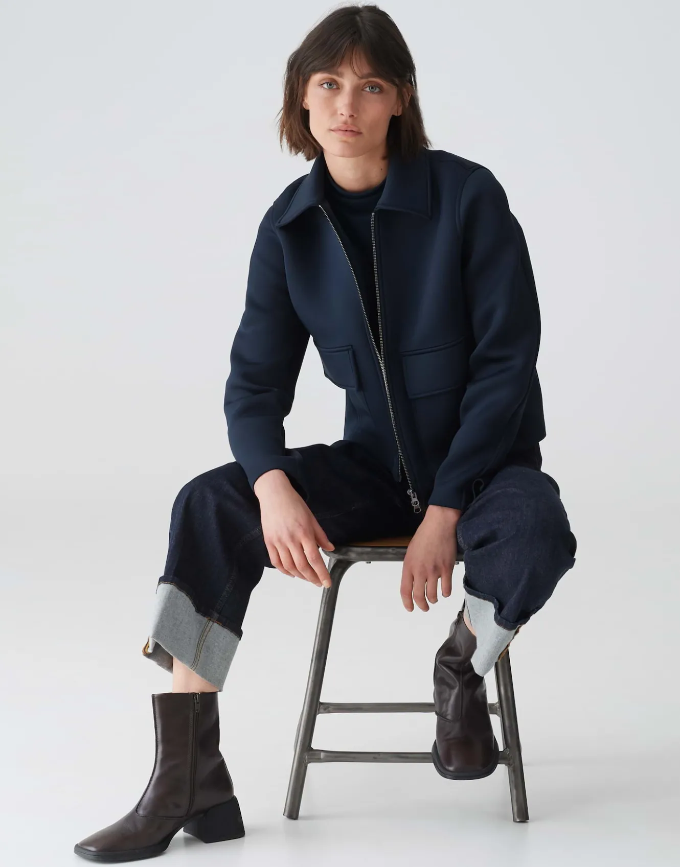 sweatjacke_gidal_blau_online_bestellen_8.webp OPUS Sweatjacke Gidal Blau Online Bestellen^Damen Sweat