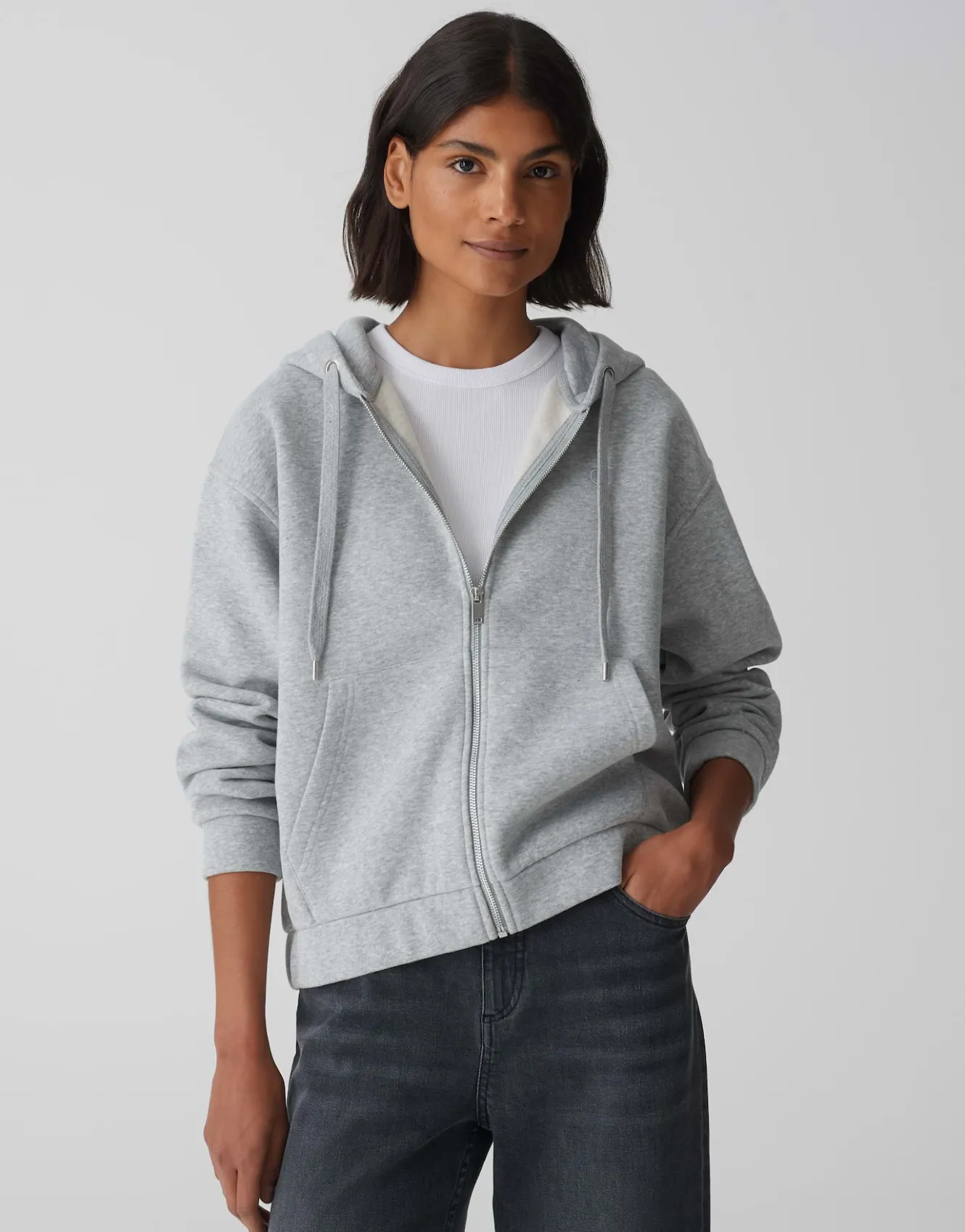 sweatjacke_gojami_grau_online_bestellen_1.webp OPUS Sweatjacke Gojami Grau Online Bestellen^Damen Sweat