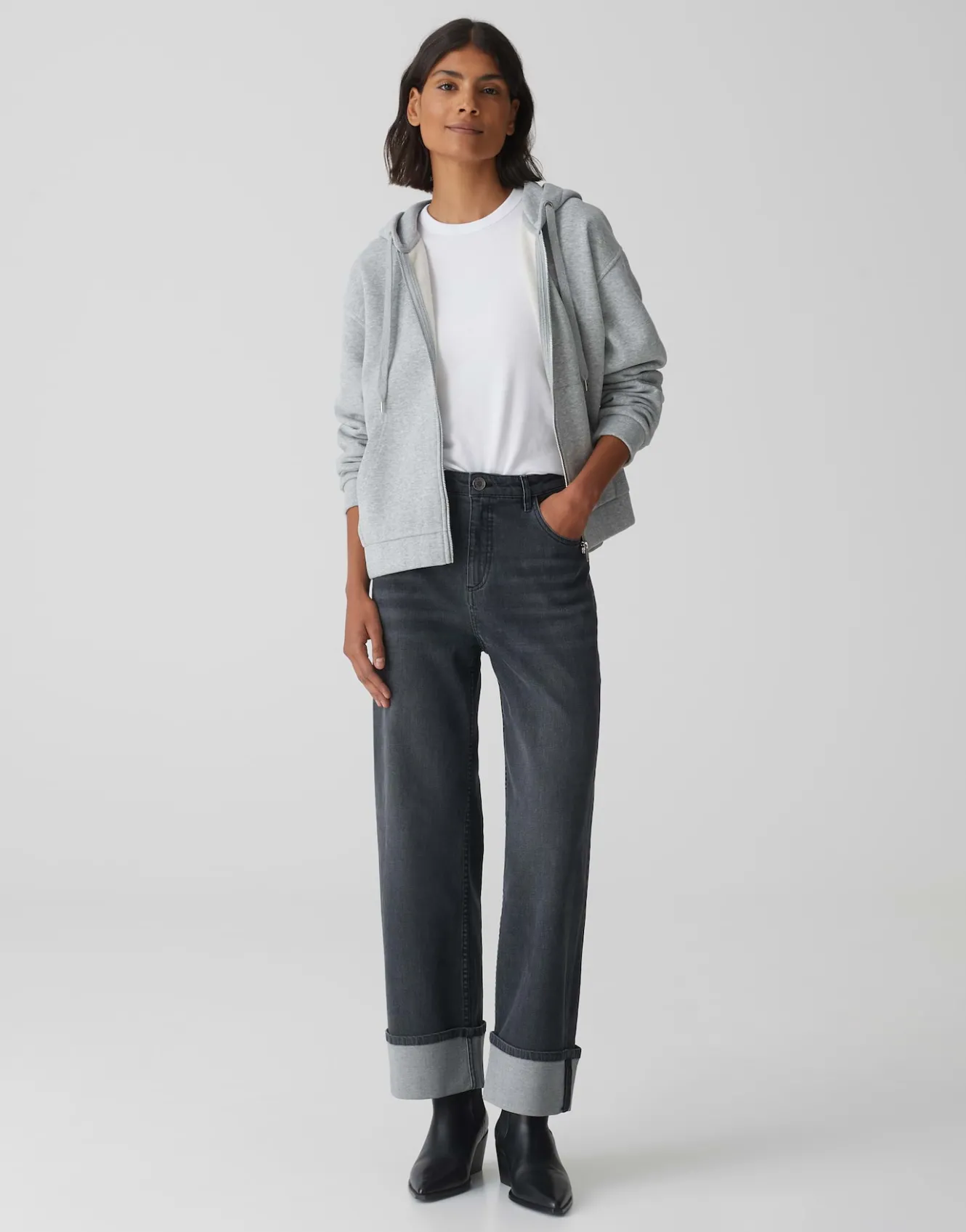 sweatjacke_gojami_grau_online_bestellen_5.webp OPUS Sweatjacke Gojami Grau Online Bestellen^Damen Sweat