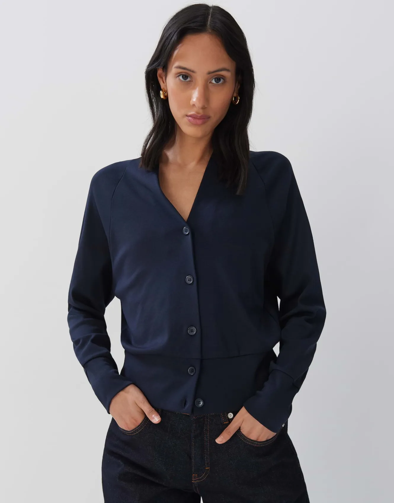 sweatjacke_uyakumi_blau_online_bestellen_1.webp OPUS Sweatjacke Uyakumi Blau Online Bestellen^Damen Strick | Sweat