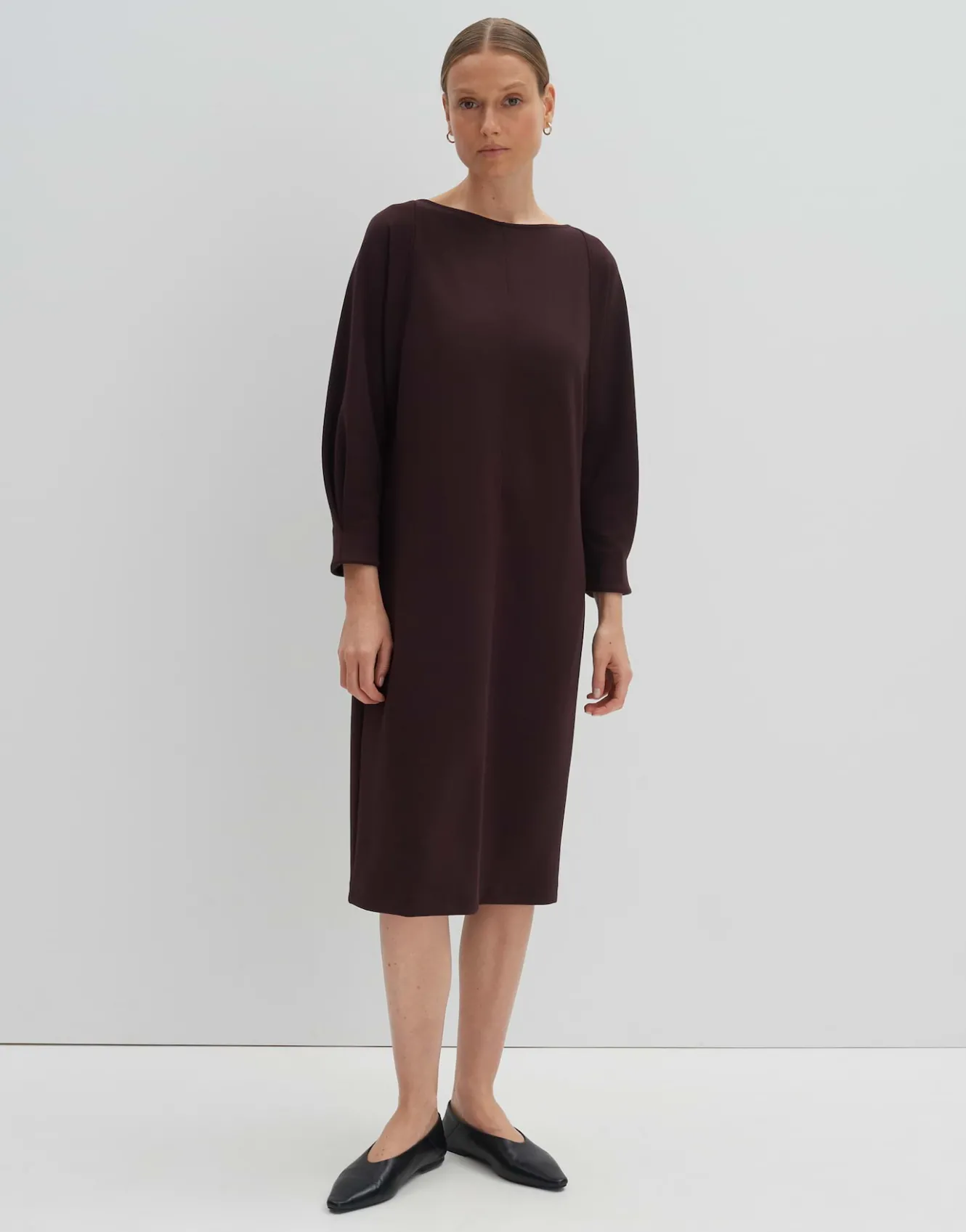 sweatkleid_qelena_rot_online_bestellen_1.webp OPUS Sweatkleid Qelena Rot Online Bestellen^Damen Kleider