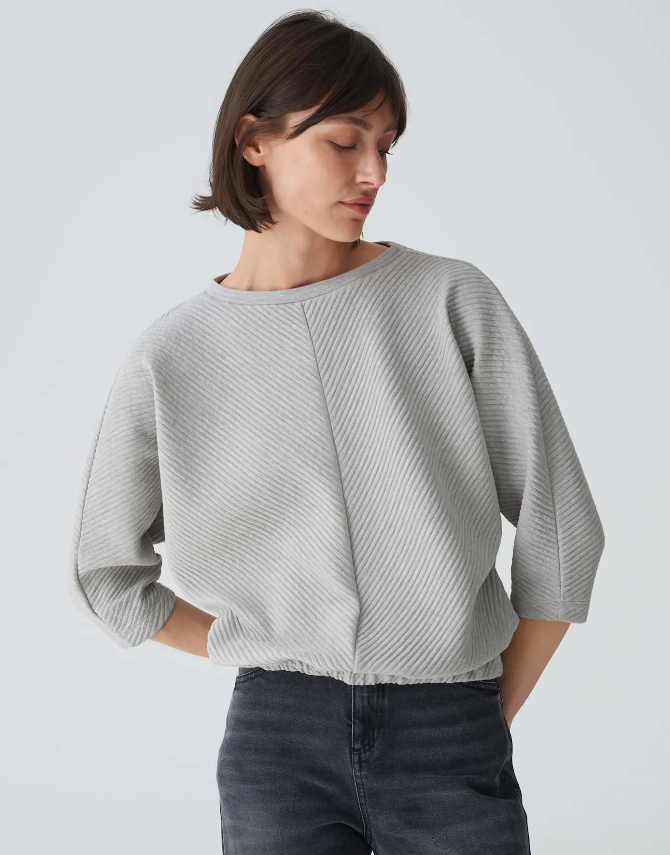 sweatshirt_garuki_grau_online_bestellen_1.webp OPUS Sweatshirt Garuki Grau Online Bestellen^Damen Sweat