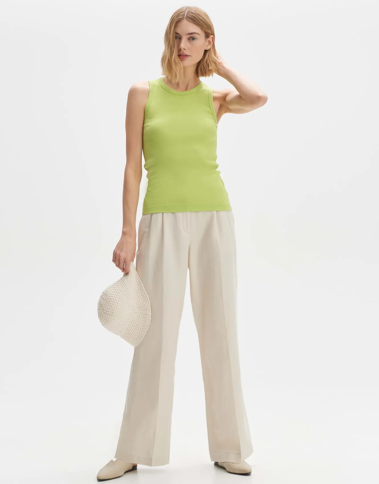 tank_top_ilesso_grn_online_bestellen_0.webp OPUS Tank Top Ilesso Grün Online Bestellen^Damen Basics | Shirts