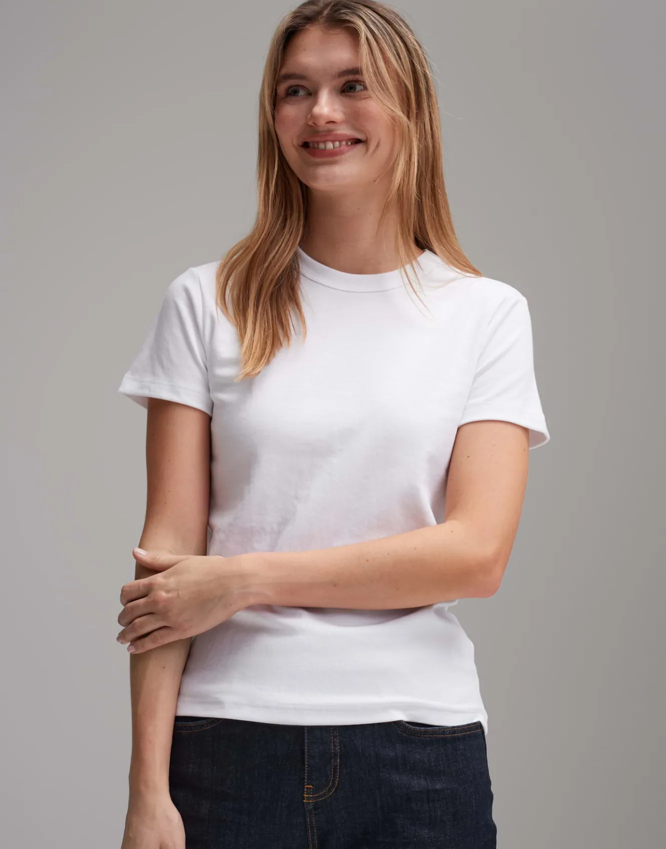 tshirt_samun_wei_online_bestellen_1.webp OPUS T-Shirt Samun Weiß Online Bestellen^Damen Basics | Shirts