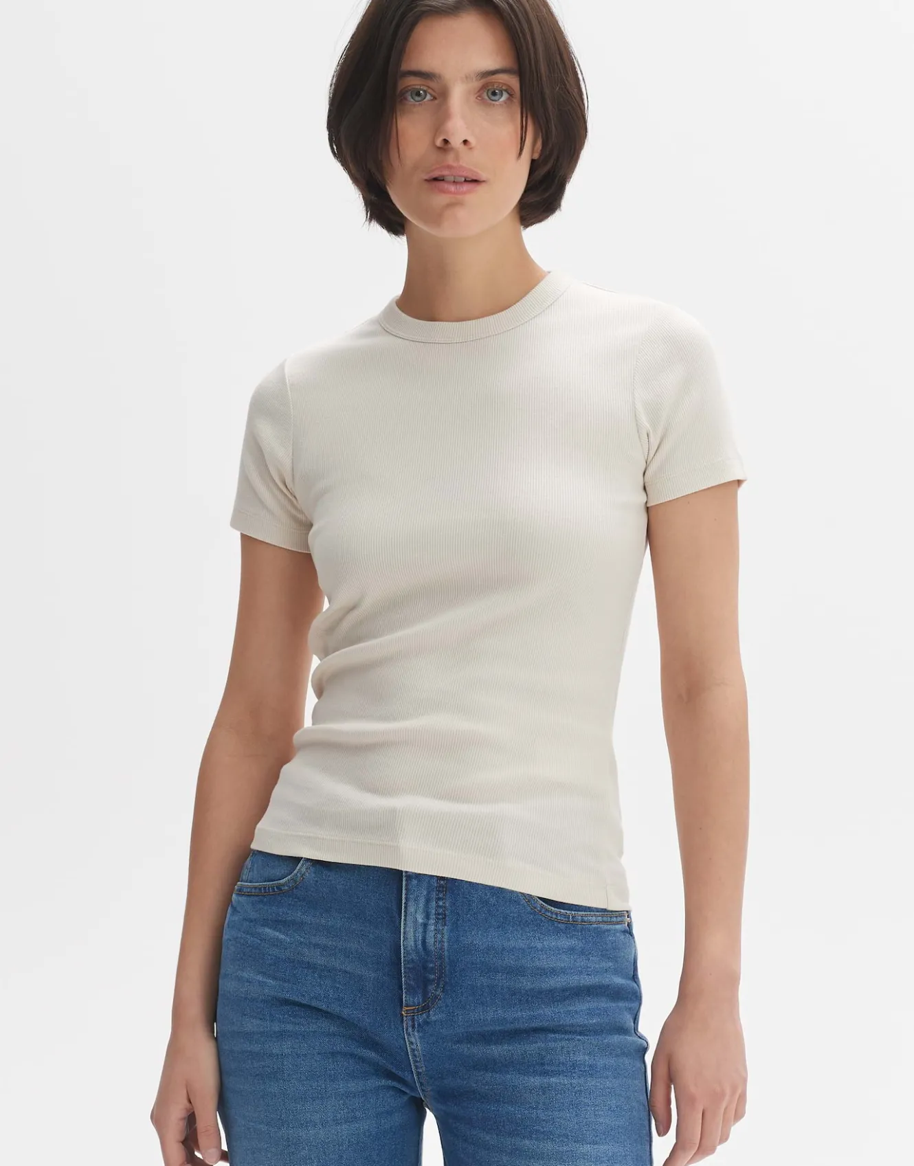 tshirt_samuna_beige_online_bestellen_1.webp OPUS T-Shirt Samuna Beige Online Bestellen^Damen Basics | Shirts