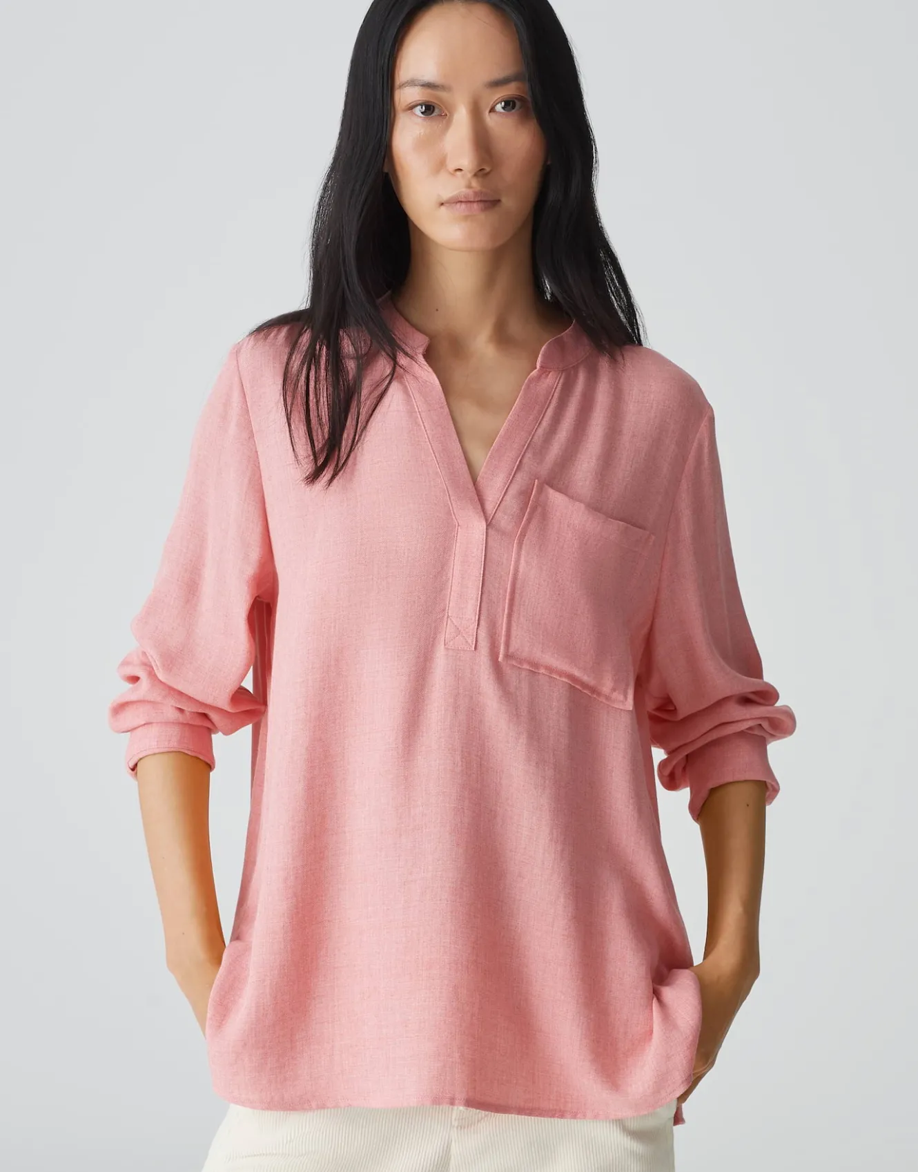 tunikabluse_fanell_ros_online_bestellen_1.webp OPUS Tunikabluse Fanell Rosé Online Bestellen^Damen Blusen