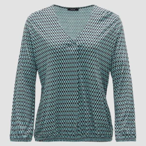 OPUS V-Shirt Sannah Tradition Blau Online Bestellen^Damen Shirts