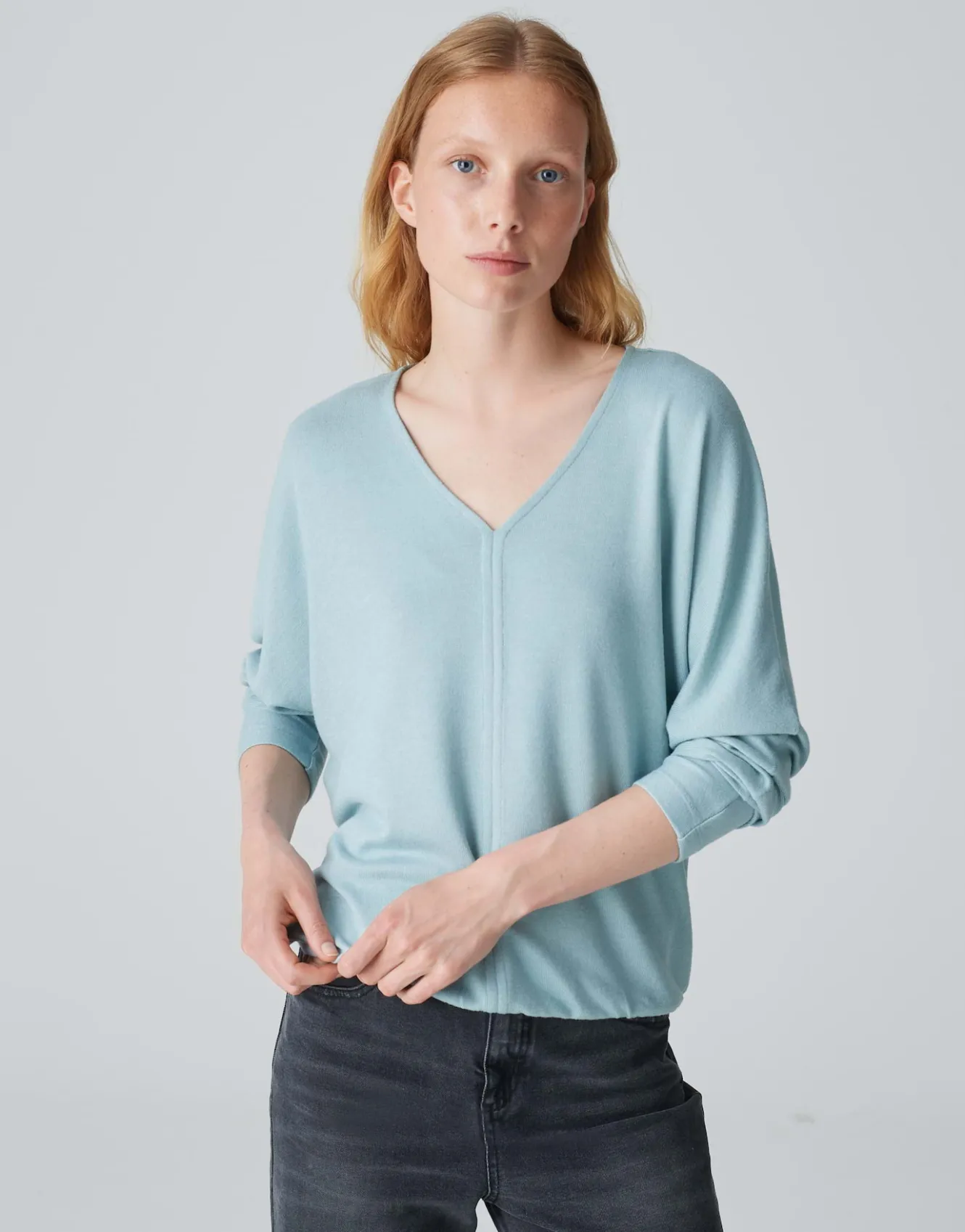 vshirt_silomon_blau_online_bestellen_1.webp OPUS V-Shirt Silomon Blau Online Bestellen^Damen Shirts