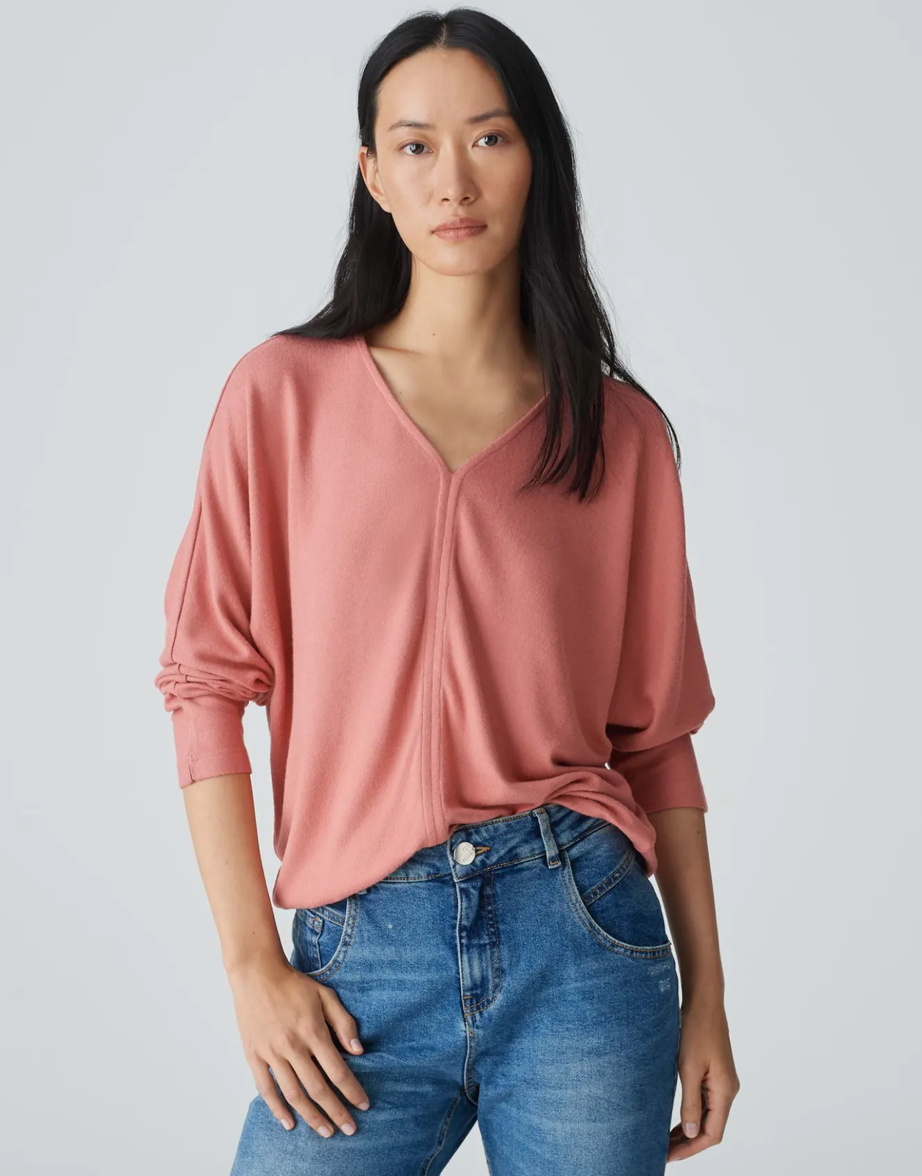vshirt_silomon_ros_online_bestellen_1.webp OPUS V-Shirt Silomon Rosé Online Bestellen^Damen Shirts