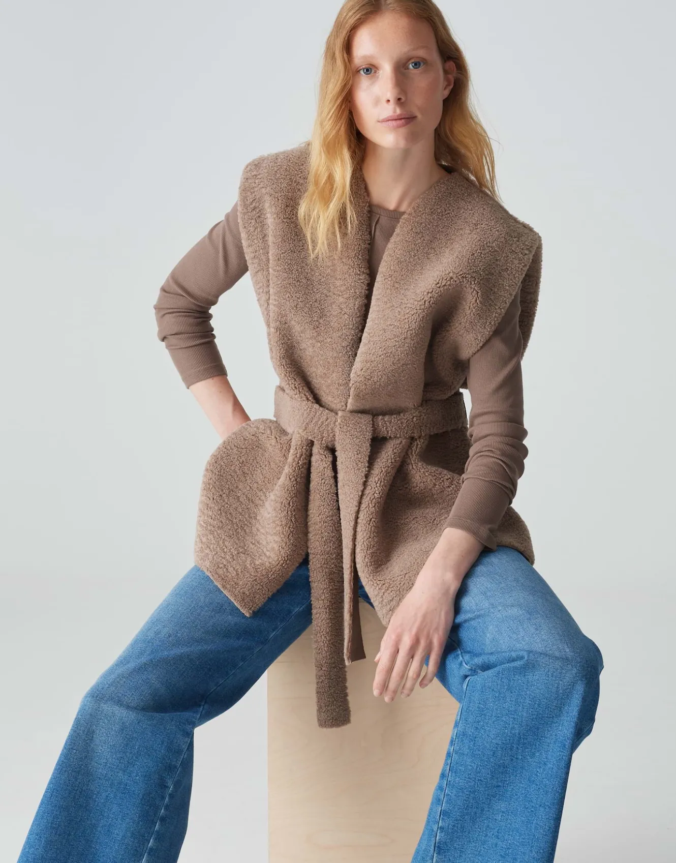weste_asofta_cape_braun_online_bestellen_7.webp OPUS Weste Asofta Cape Braun Online Bestellen^Damen Blazer / Westen