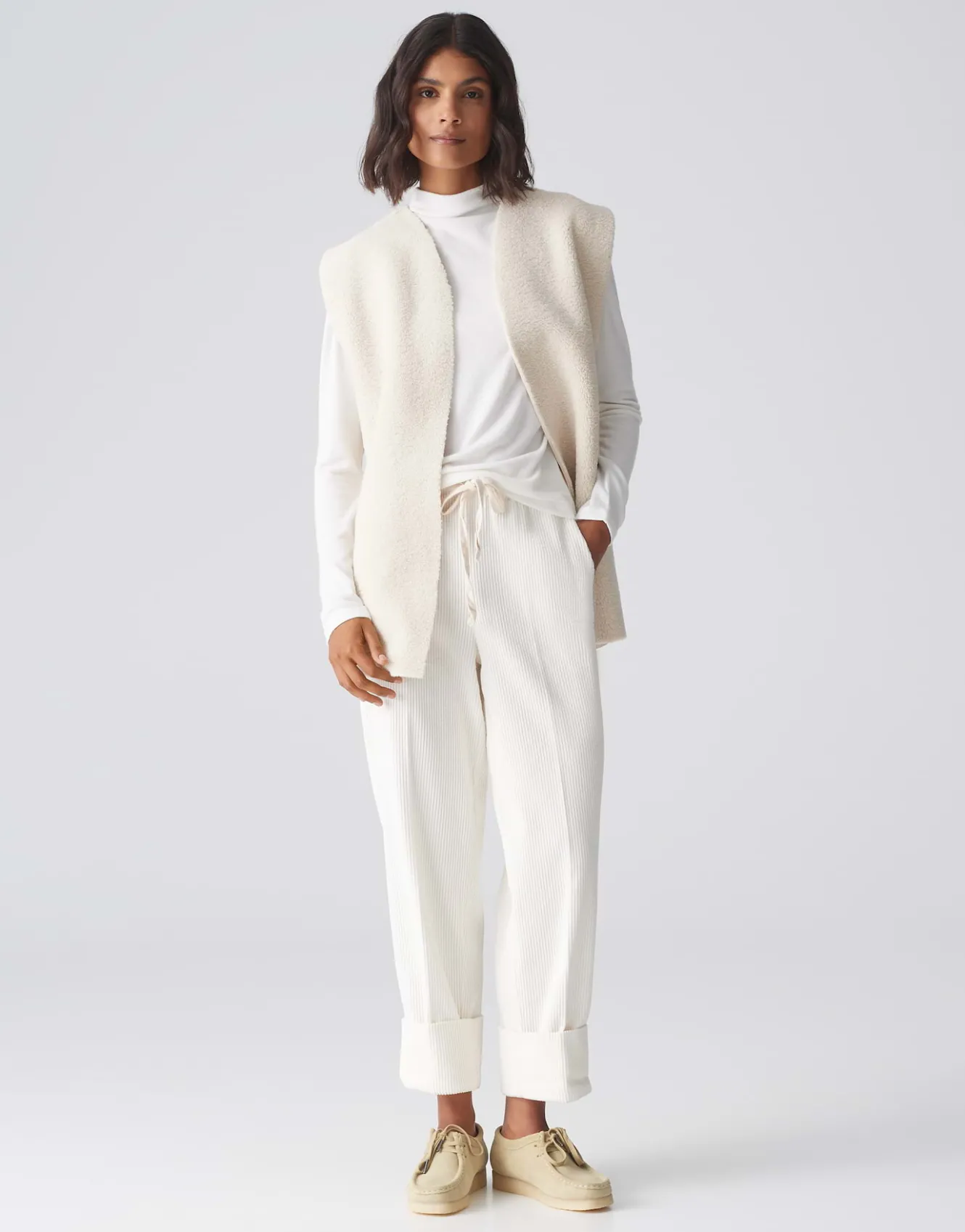 weste_asofta_cape_wei_online_bestellen_6.webp OPUS Weste Asofta Cape Weiß Online Bestellen^Damen Blazer / Westen