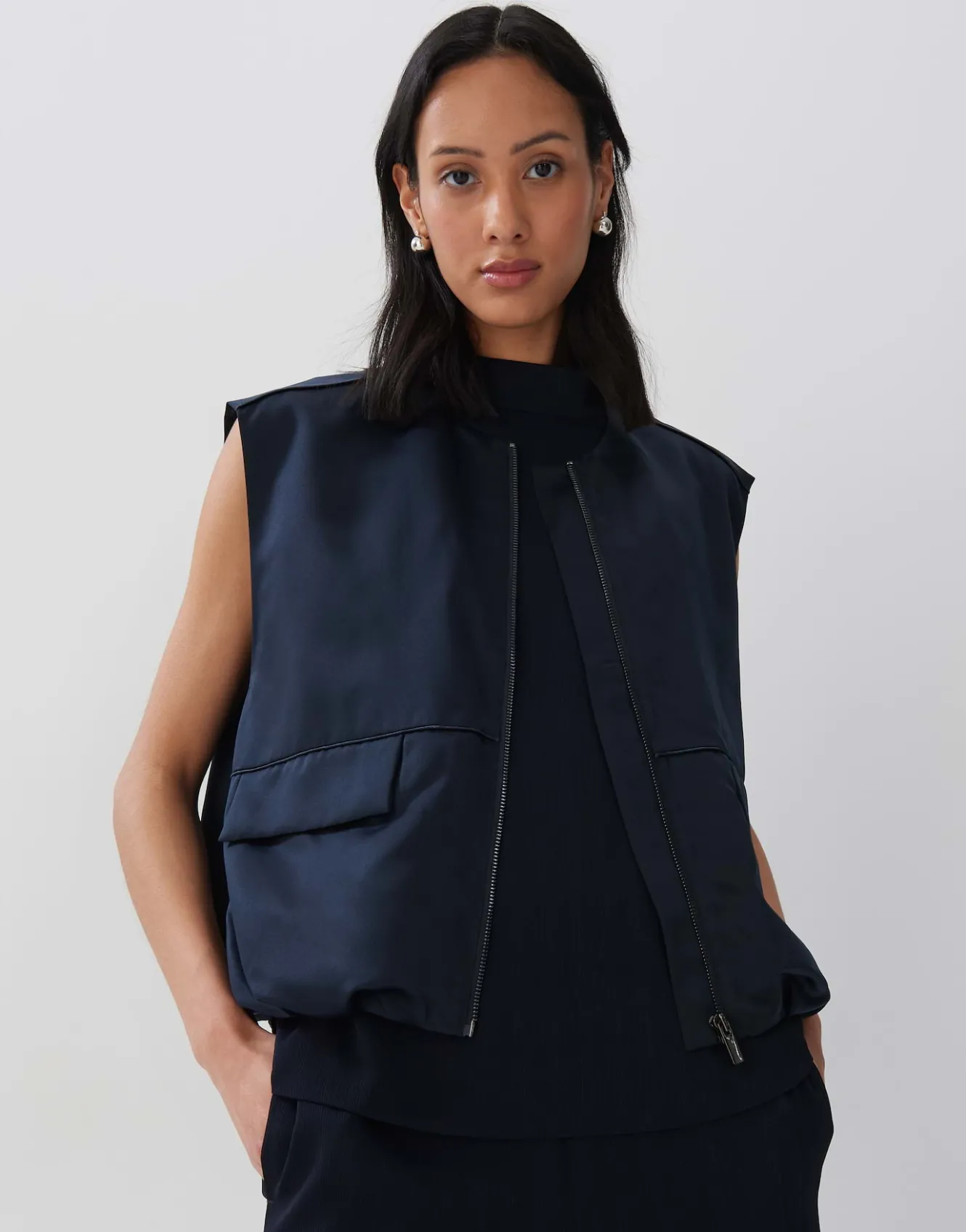 weste_noeevi_blau_online_bestellen_2.webp OPUS Weste Noeevi Blau Online Bestellen^Damen Blazer / Westen