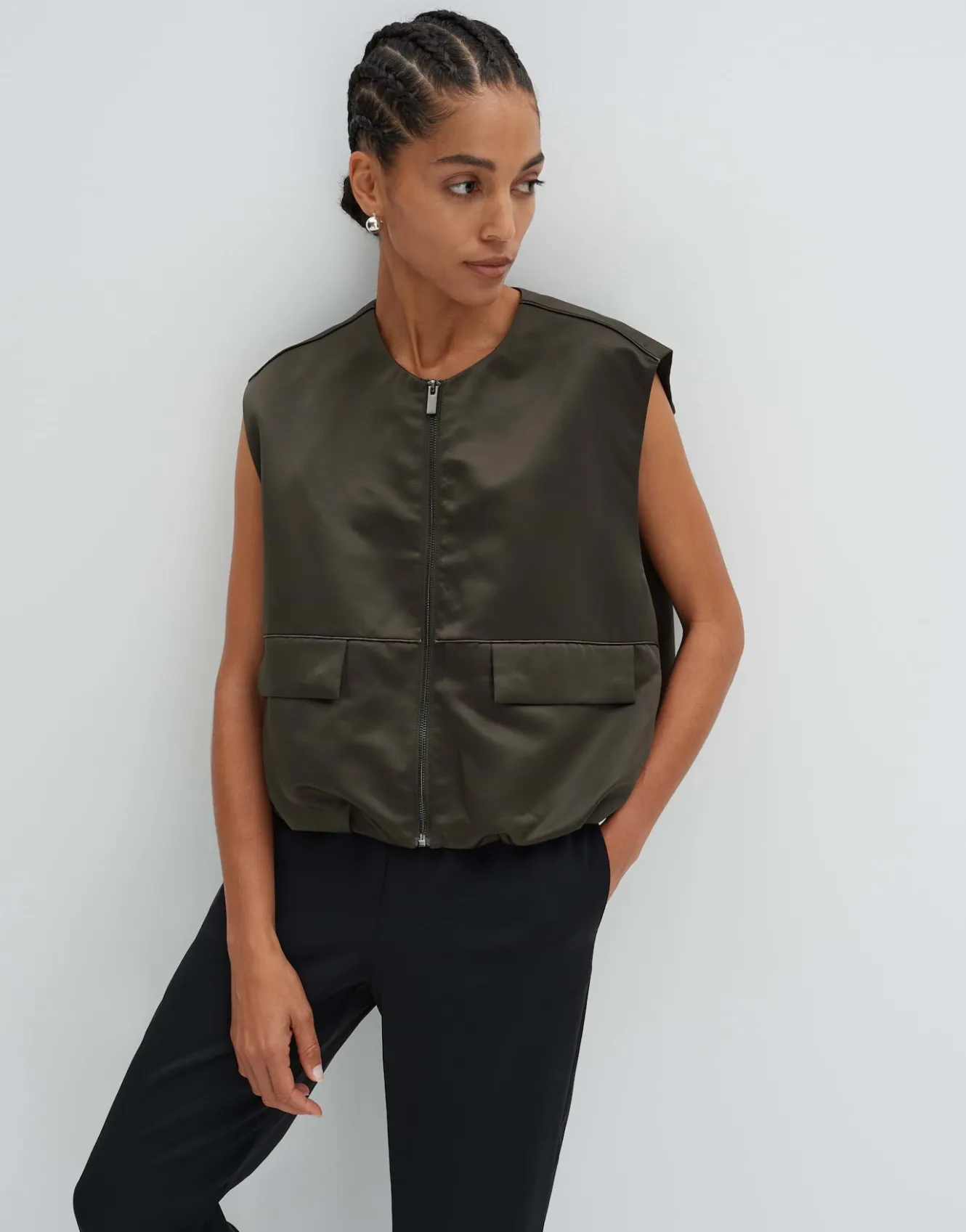 weste_noeevi_grn_online_bestellen_8.webp OPUS Weste Noeevi Grün Online Bestellen^Damen Blazer / Westen