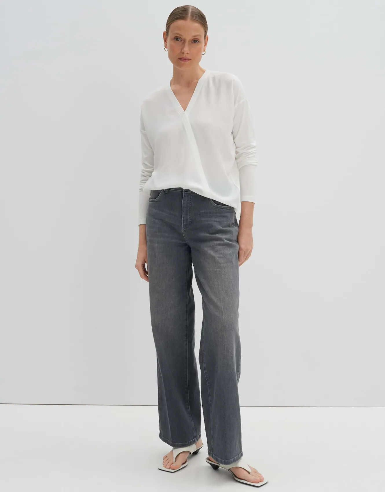 wickelshirt_ketana_wei_online_bestellen_0.webp OPUS Wickelshirt Ketana Weiß Online Bestellen^Damen Shirts