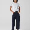 OPUS Wide Cropped Jeans Momito Blau Online Bestellen^Damen Jeans