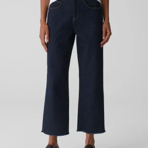 OPUS Wide Cropped Jeans Momito Blau Online Bestellen^Damen Jeans