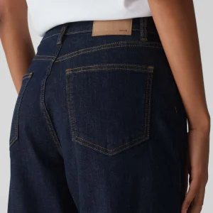 OPUS Wide Cropped Jeans Momito Blau Online Bestellen^Damen Jeans