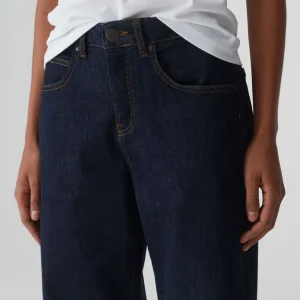 OPUS Wide Cropped Jeans Momito Blau Online Bestellen^Damen Jeans
