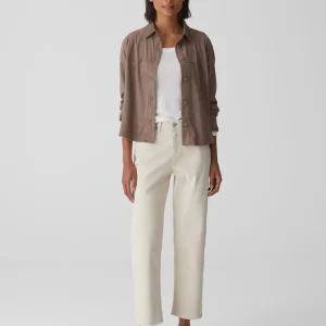 OPUS Wide Cropped Jeans Momito Color Beige Online Bestellen^Damen Jeans