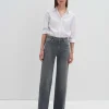 OPUS Wide Leg Jeans Cellma Iconic Grau Online Bestellen^Damen Jeans