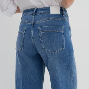 OPUS Wide Leg Jeans Cellma Palazzo Blau Online Bestellen^Damen Jeans