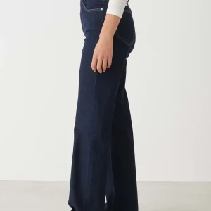 OPUS Wide Leg Jeans Marli Crisscross Blau Online Bestellen^Damen Jeans