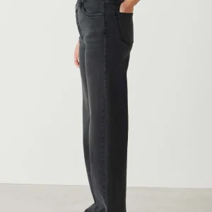 OPUS Wide Leg Jeans Marli Crisscross Grau Online Bestellen^Damen Jeans