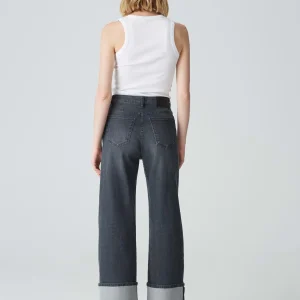 OPUS Wide Leg Jeans Marli Turn Up Grau Online Bestellen^Damen Jeans