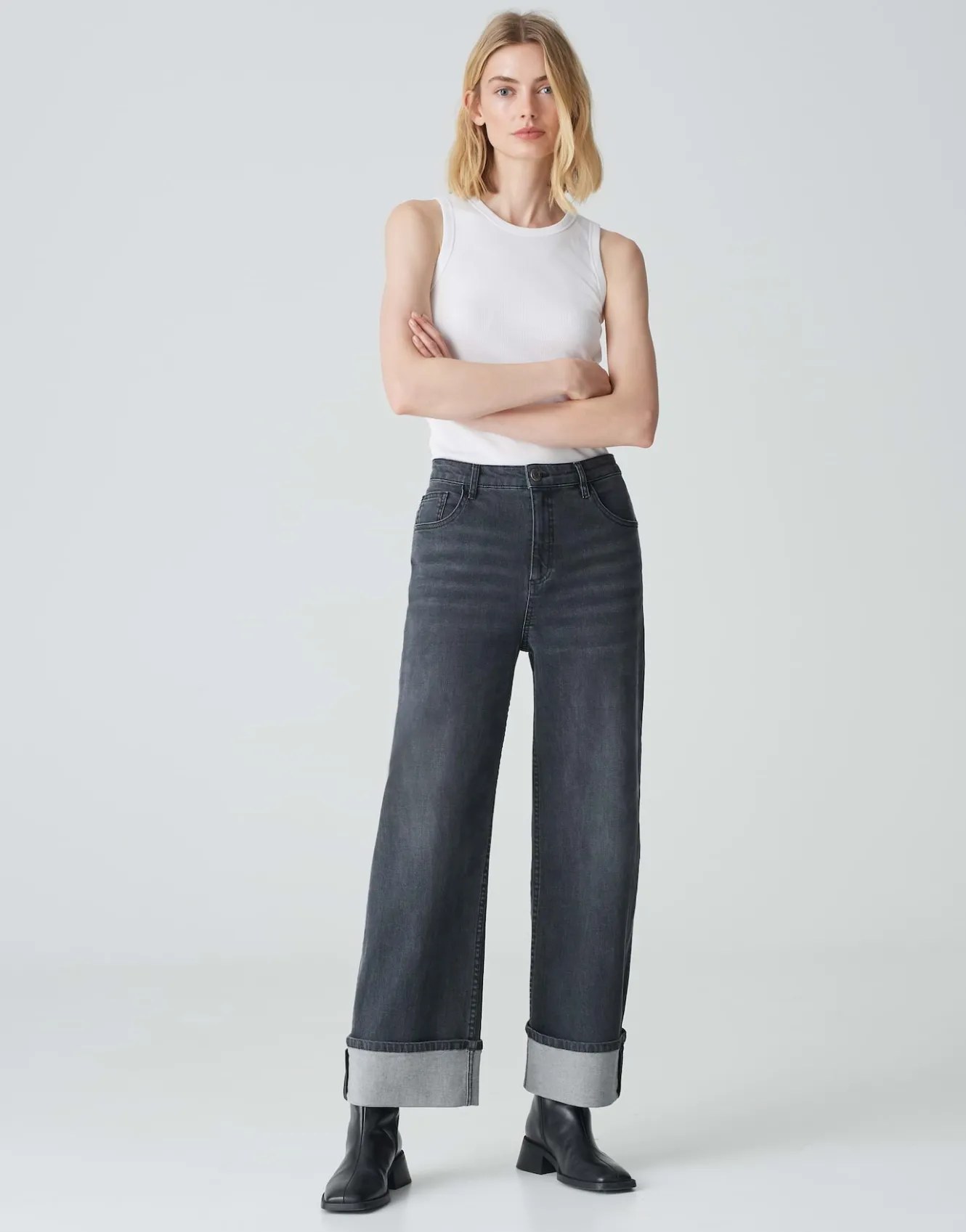 wide_leg_jeans_marli_turn_up_grau_online_bestellen_6.webp OPUS Wide Leg Jeans Marli Turn Up Grau Online Bestellen^Damen Jeans