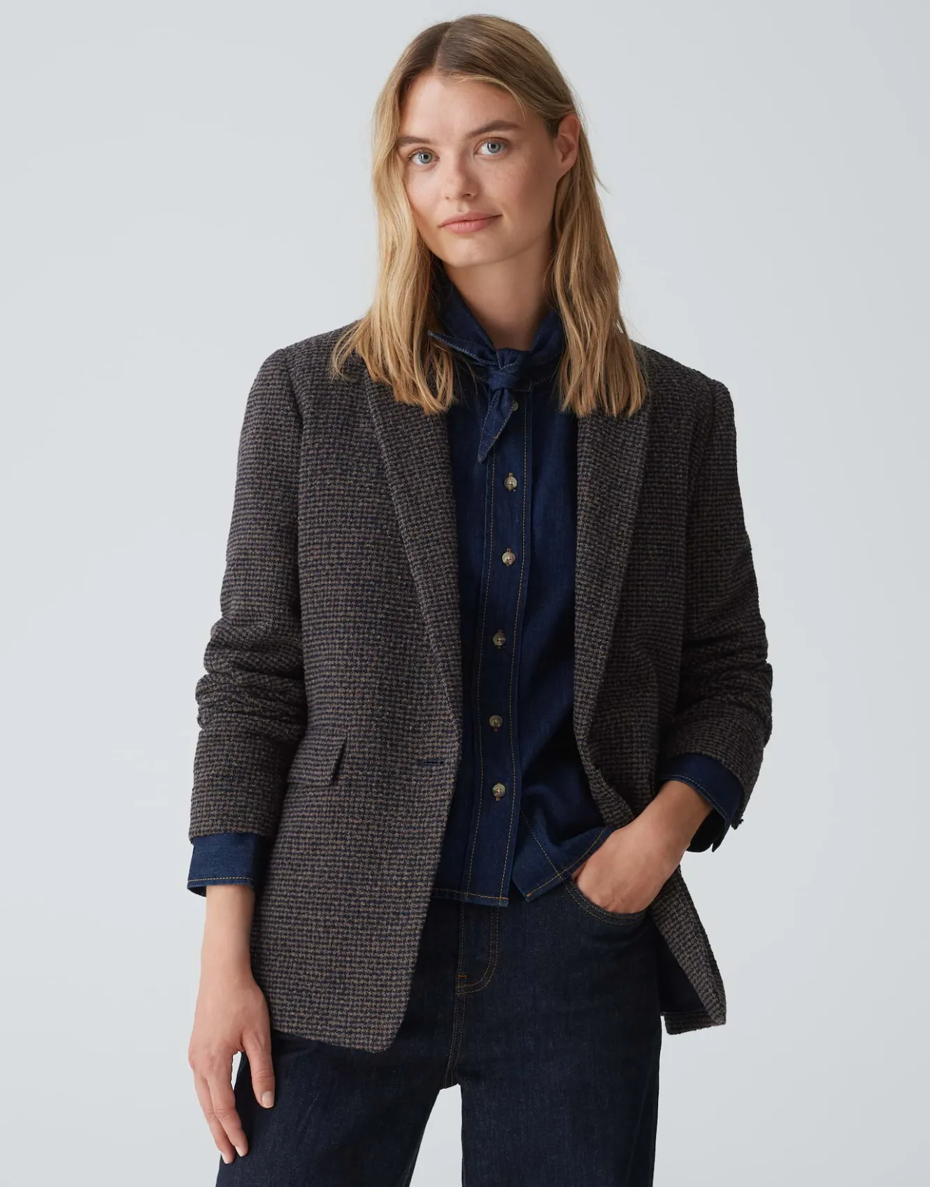 wollblazer_jendala_blau_online_bestellen_1.webp OPUS Wollblazer Jendala Blau Online Bestellen^Damen Blazer / Westen