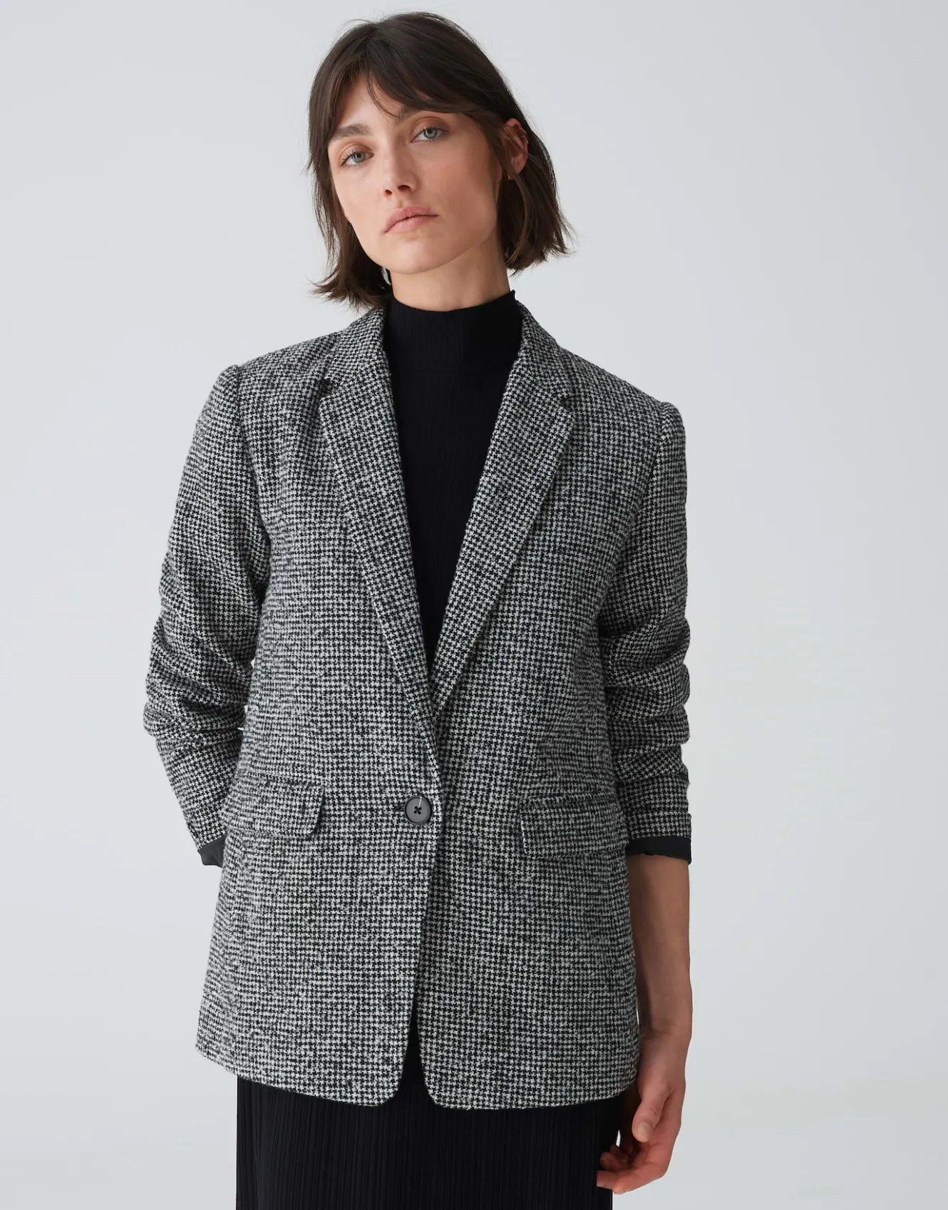 wollblazer_jendala_schwarz_online_bestellen_1.webp OPUS Wollblazer Jendala Schwarz Online Bestellen^Damen Blazer / Westen